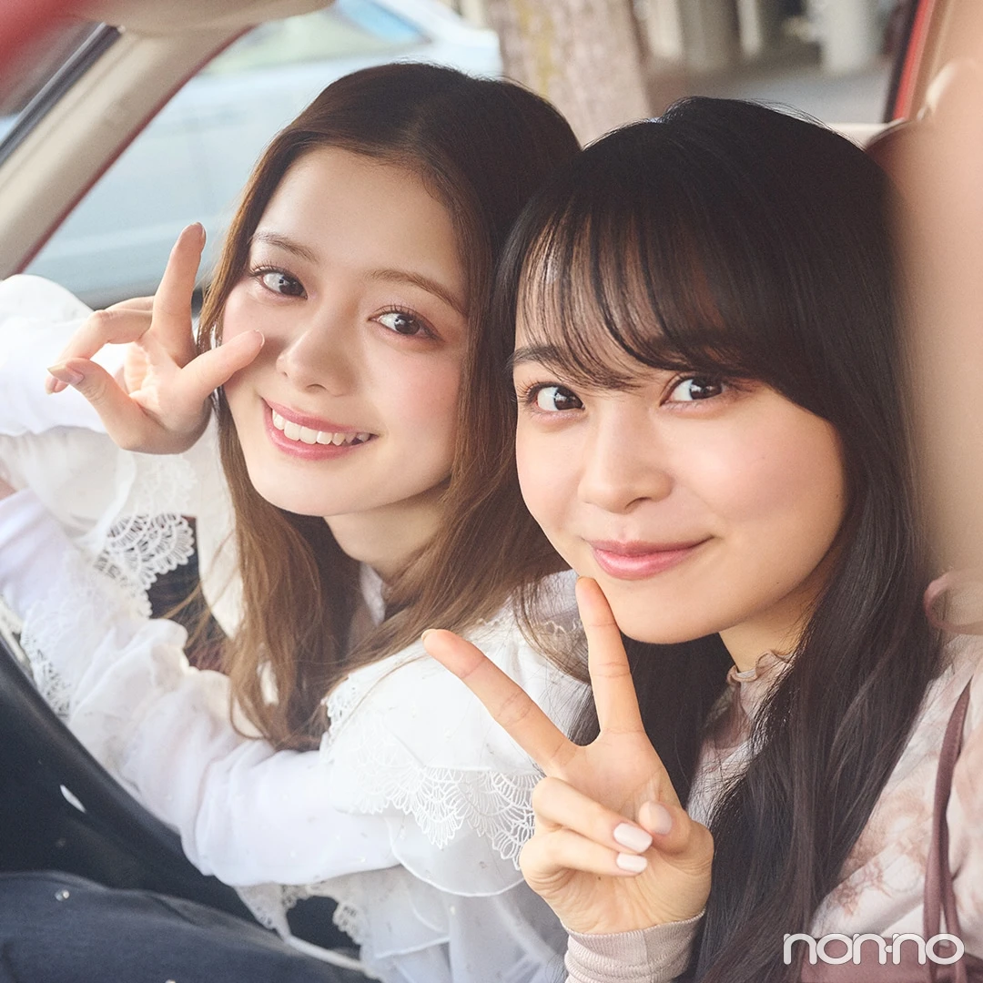 紺野彩夏&林芽亜里 STORY1「風のいたずら」撮影現場に密着!