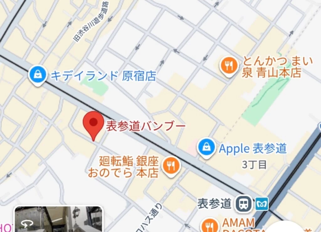 お店周辺の地図