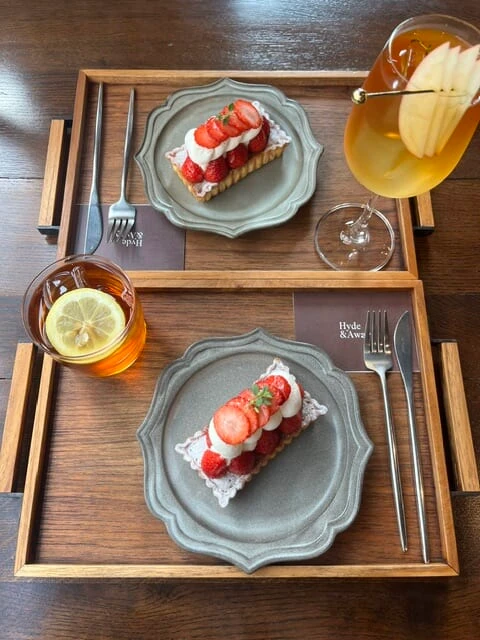 見た目から美味しそうないちごのタルト