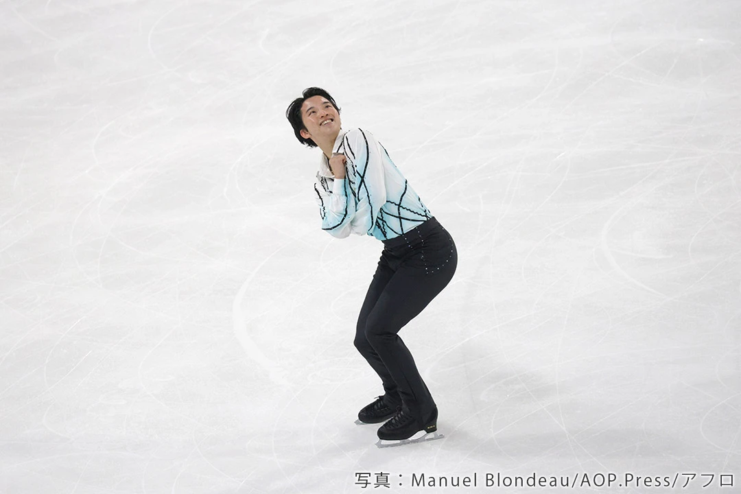 グランプリシリーズフランス大会、フリープログラムでの友野一希さん