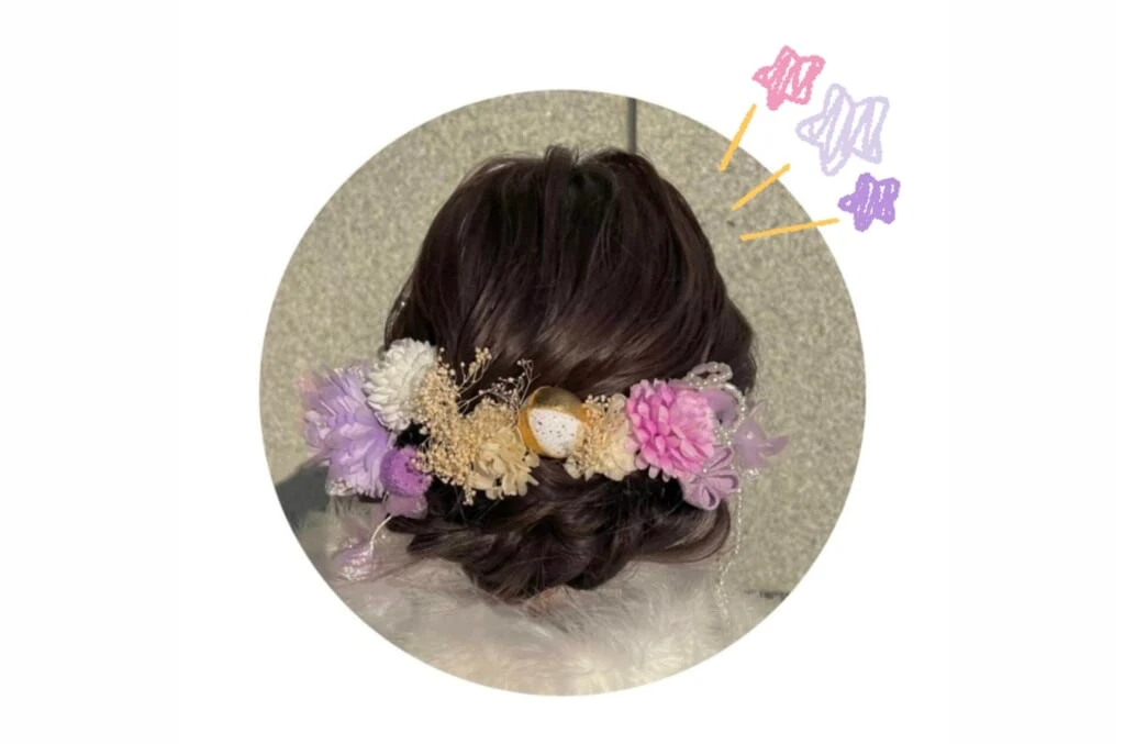髪飾りの写真