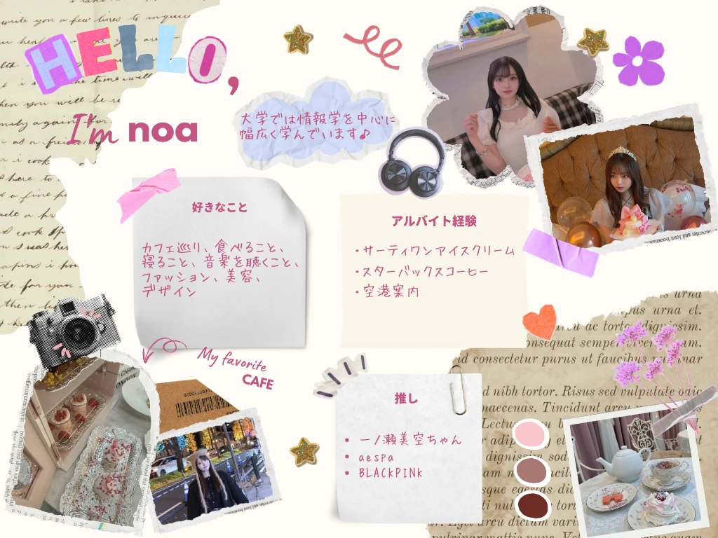 プロフィールをまとめた画像