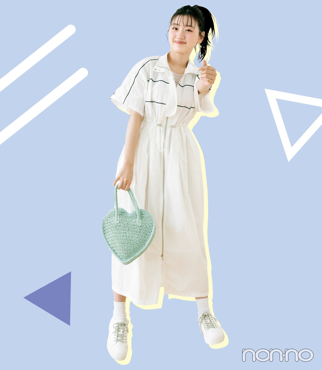 夏トレンドのスポワンピース