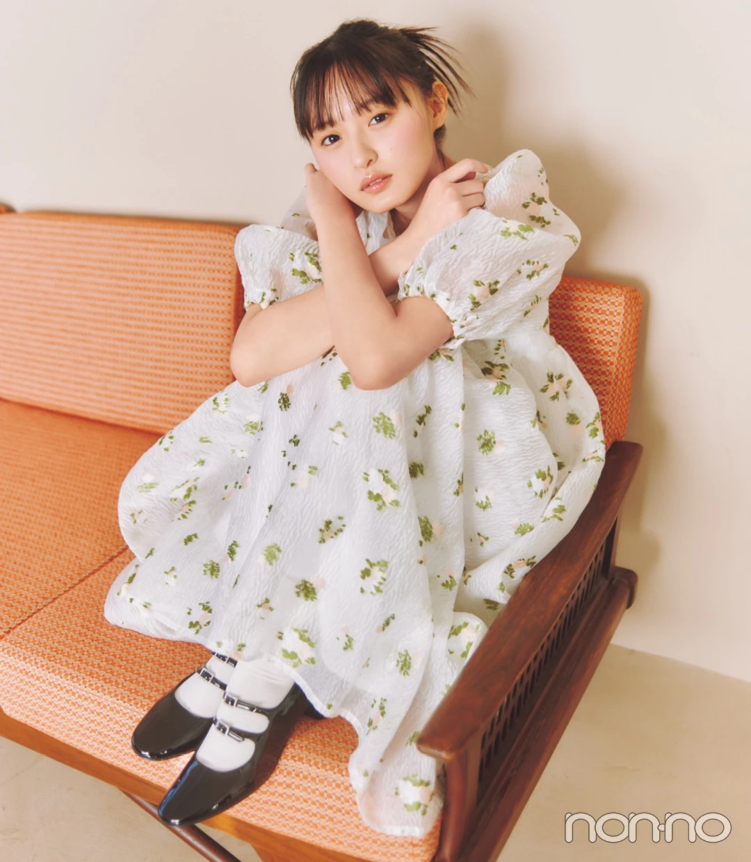 【CAROLINA GLASER(カロリナグレイサー)】小花柄のシアーワンピ