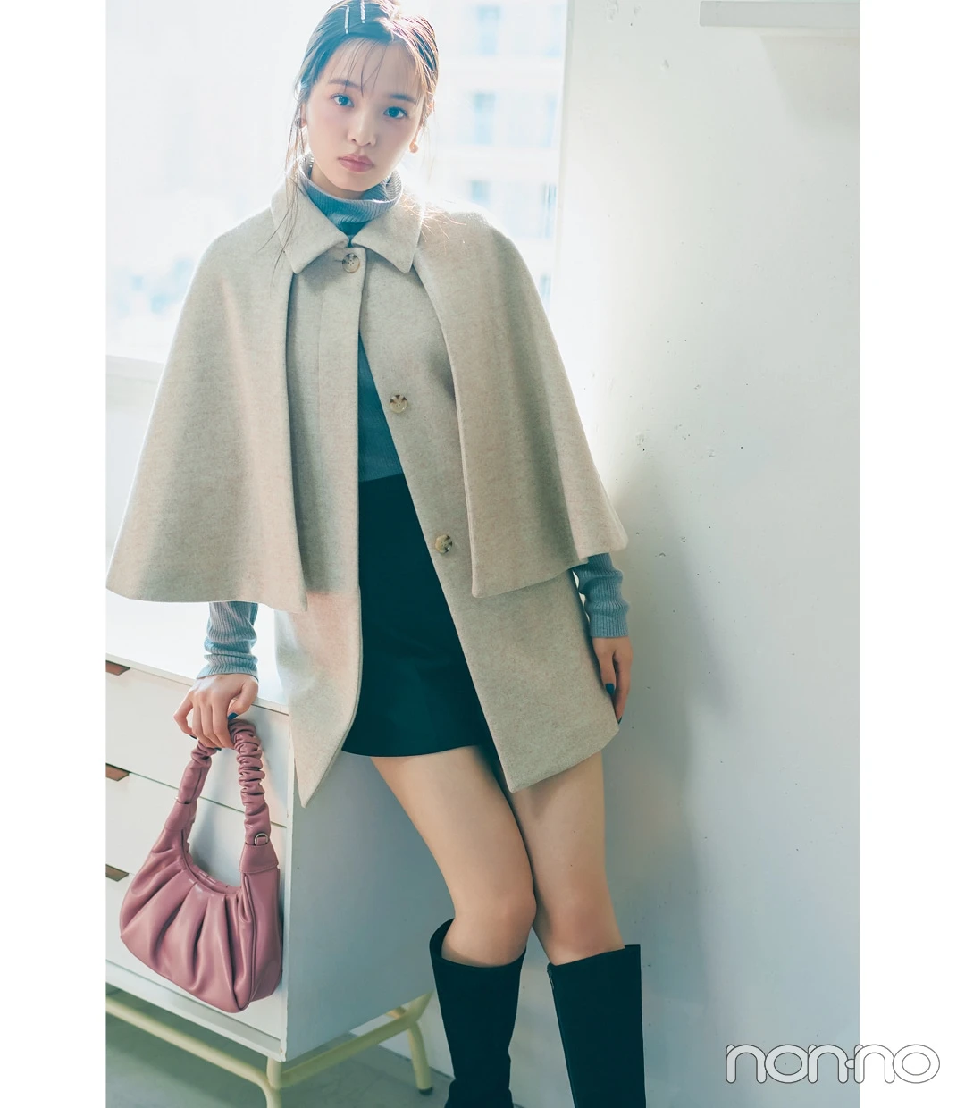 横田真悠の冬のリアバイHITコーデモデルカット2-1