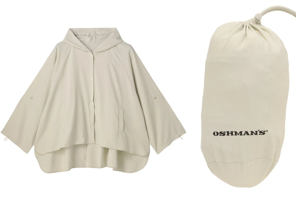 最新ひんやりグッズのOSHMAN'SのUV シールドポンチョ