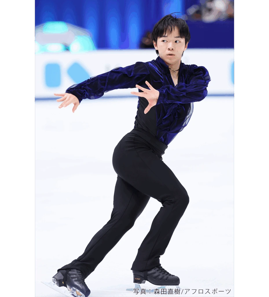 2023年全日本選手権で銀メダルを獲得した鍵山優真選手